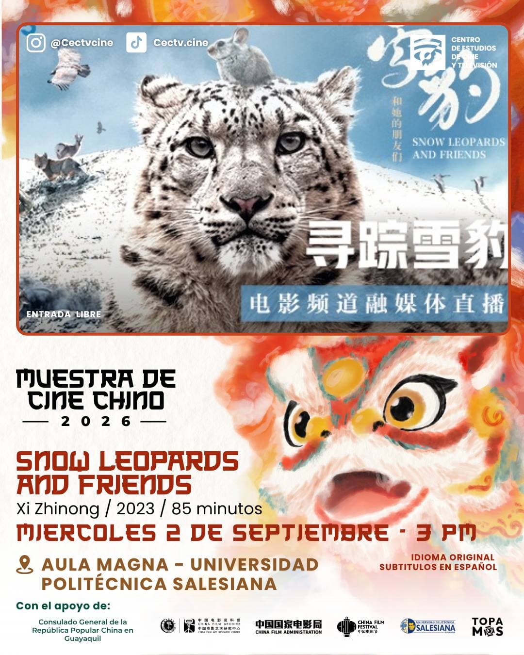 Imagen del evento: Snow Leopards and Friends | Muestra de Cine Chino 2026